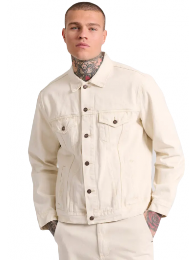 Funky Buddha ανδρικό τζιν μπουφάν loose fit garment dyed FBM009-071-01