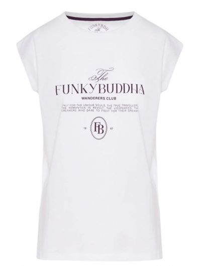 Funky Buddha γυναικείο t-shirt με λογότυπο FBL011-176-04