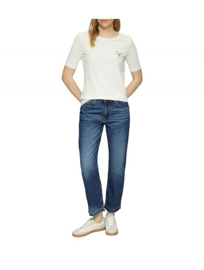 S' Oliver γυναικείο cropped τζιν παντελόνι 2163589