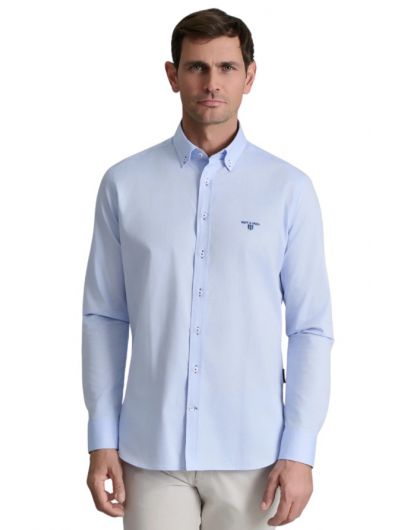 Navy & Green ανδρικό μονόχρωμο πουκάμισο 24NG.SD138/1B.1