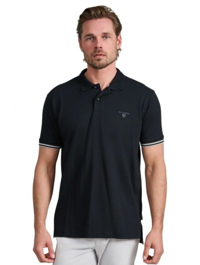 Navy & Green ανδρικό κοντομάνικο πόλο μπλουζάκι 24EY.024/PL
