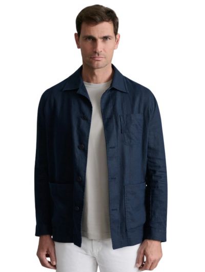Navy & Green ανδρικό μονόχρωμο sacket 24SA.TS01/BO