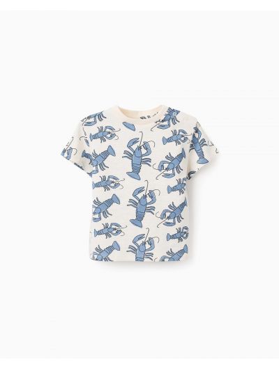 Zippy βρεφικό κοντομάνικο t shirt με αστακούς για αγοράκι ZBBAP0303_25017