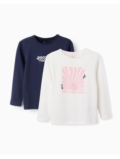 Zippy παιδικό σετ 2τμχ μακρυμάνικο t shirt με τύπωμα για κορίτσι ZKGAP0303_25041