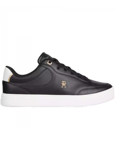 Tommy Hilfiger Leather TH Monogram Court Trainers Γυναικεία sneakers FW0FW08322
