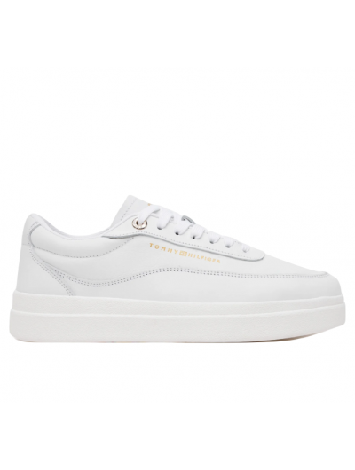 Tommy Hilfiger Leather Platform Court Trainers Γυναικεία sneakers FW0FW08800