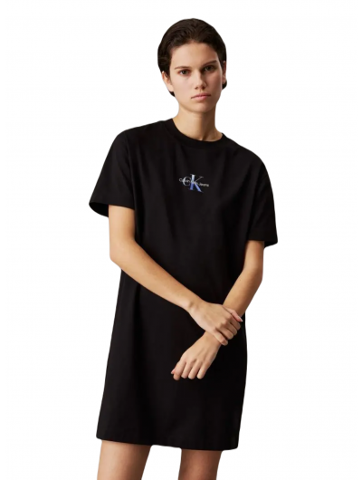 Calvin Klein γυναικείο κοντομάνικο t shirt φόρεμα με μονόγραμμα J20J225273