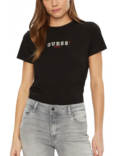 Guess γυναικείο κοντομάνικο t shirt με λογότυπο GJ SS CN REG 3D EMBR GUESS TEE W5RI54J1314