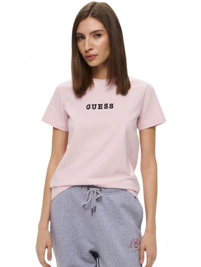 Guess γυναικείο κοντομάνικο t shirt με λογότυπο GJ SS CN REG 3D EMBR GUESS TEE W5RI54J1314