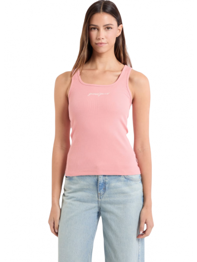 Guess γυναικείο αμάνικο ριμπ τοπ GJ TANK TOP SLIM RIB EMBRO W5RP48KA0H1