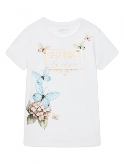 Guess παιδικό κοντομάνικο t shirt πεταλούδες J5RI33K6YW4