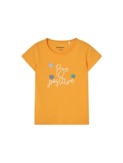 Losan παιδικό κοντομάνικο t shirt με τύπωμα και κεντήματα για κορίτσι LKGAP0303_25017