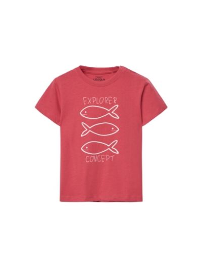 Losan βρεφικό κοντομάνικο t shirt με τύπωμα για αγοράκι LBBAP0303_25011