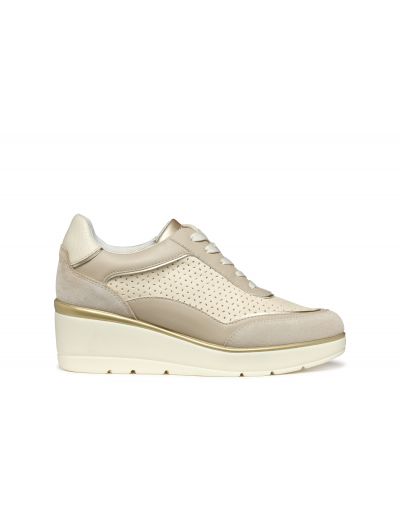 Geox Ilde Woman γυναικεία wedge sneakers D55RAB-05422