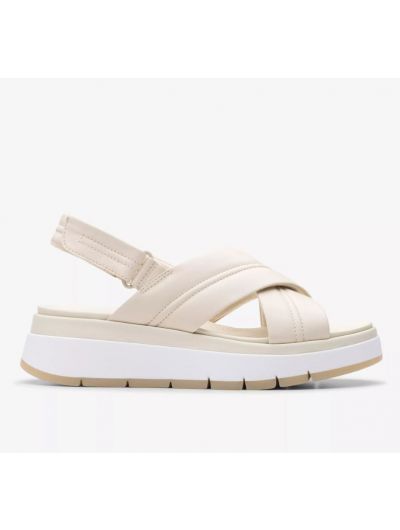 Clarks Tuscan Cross γυναικεία δερμάτινα σανδάλια 26181470