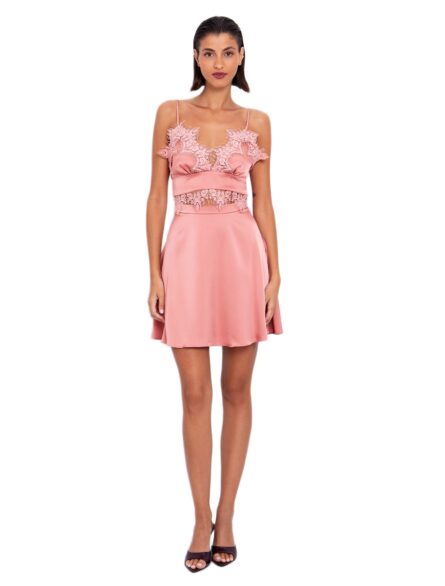 Toi&Moi γυναικεία μίνι φούστα σατέν όψη 10-3956-225