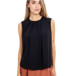 Toi&Moi γυναικεία αμάνικη μπλούζα με πιέτες 30-5606-225