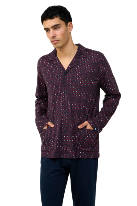 Vamp ανδρική χειμερινή κουμπωτή πυζάμα 23613