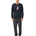 Vamp ανδρική χειμερινή πυζάμα αλεπού 23620