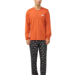 Vamp ανδρική χειμερινή πυζάμα με αλεπούδες 23621