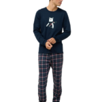 Vamp ανδρική χειμερινή πυζάμα αρκουδάκι 23680