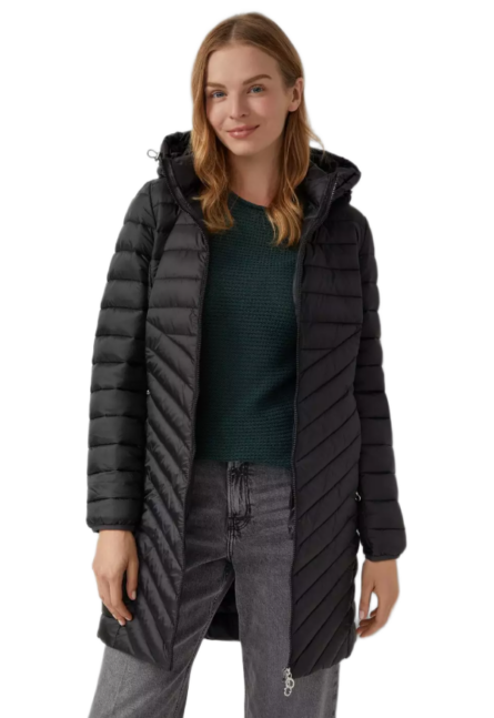 S'Oliver γυναικείο μακρύ καπιτονέ μπουφάν 2170653