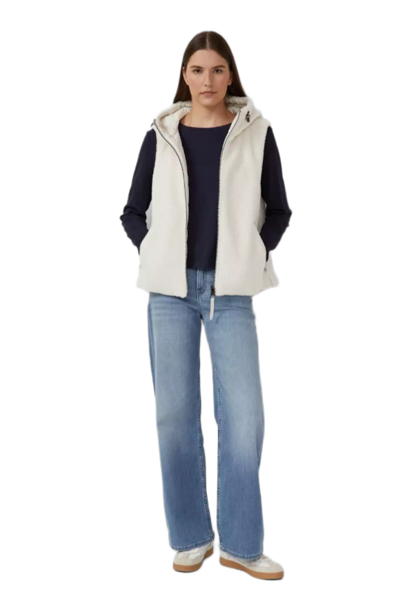 S'Oliver γυναικείο αμάνικο χνουδωτό μπουφάν 2170190