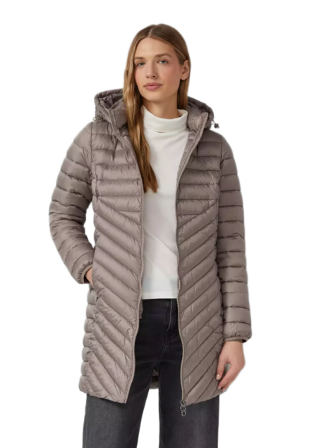 S'Oliver γυναικείο καπιτονέ μπουφάν μακρύ με κουκούλα 2166578
