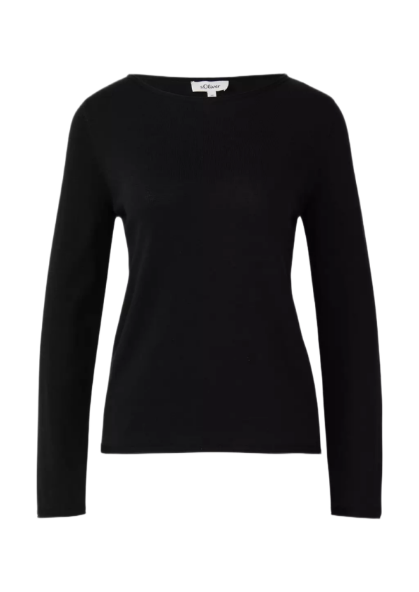 S'Oliver γυναικεία μονόχρωμη πλεκτή μπλούζα 2168768 S'Oliver γυναικεία μονόχρωμη πλεκτή μπλούζα 2168768