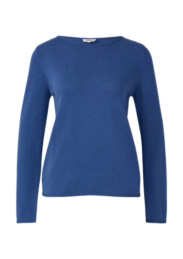 S'Oliver γυναικεία μονόχρωμη πλεκτή μπλούζα 2168768 S'Oliver γυναικεία μονόχρωμη πλεκτή μπλούζα 2168768