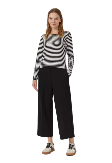 S'Oliver γυναικείο μονόχρωμο παντελόνι ζυπ κυλοτ 2171415