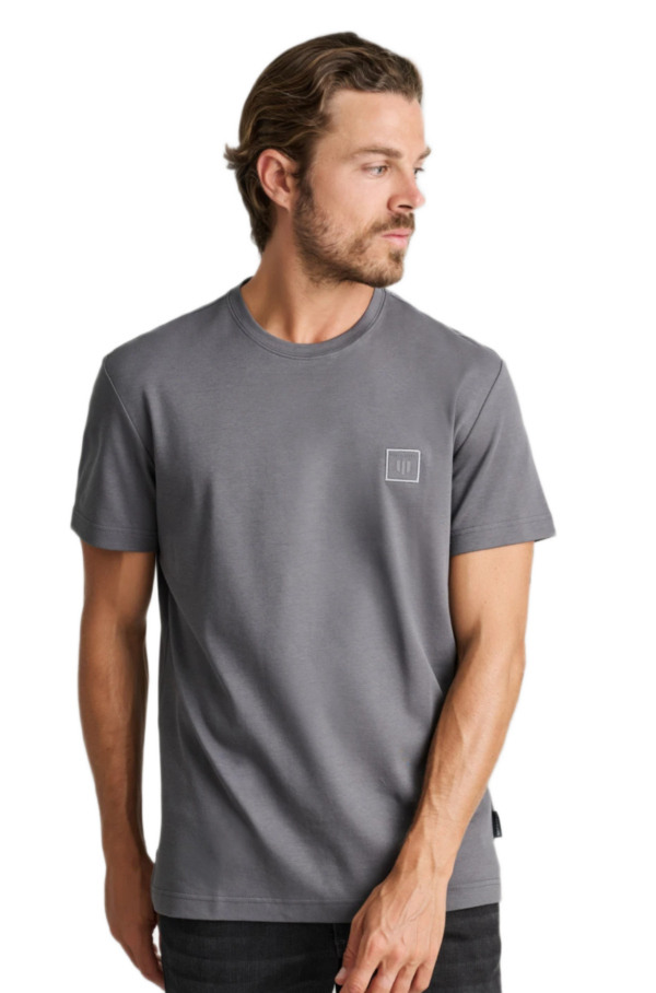 Navy&Green ανδρικό κοντομάνικο μονόχρωμο t-shirt 24EY.012/R.2