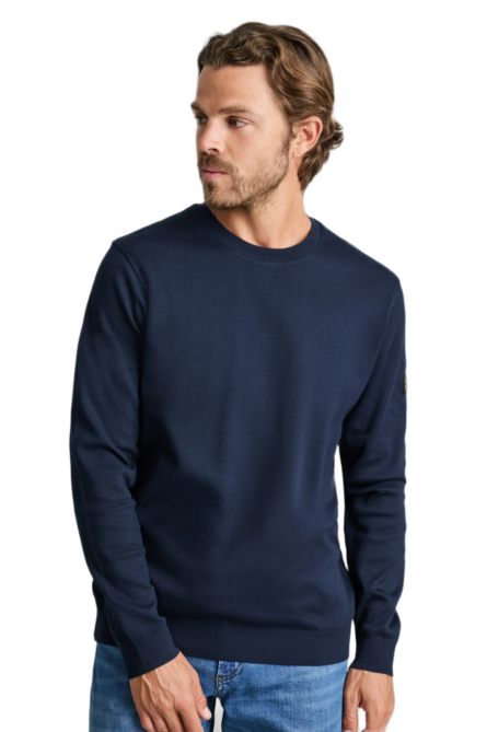 Navy&Green ανδρικό μακρυμάνικο βαμβακερό πλεκτό 24EY.019/R.1