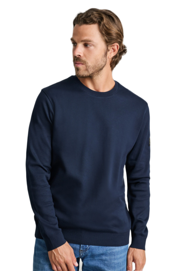 Navy&Green ανδρικό μακρυμάνικο βαμβακερό πλεκτό 24EY.019/R.1