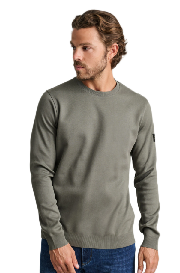 Navy&Green ανδρικό μακρυμάνικο βαμβακερό πλεκτό 24EY.019/R.1