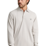 Navy&Green ανδρική μονόχρωμη μακρυμάνικη μπλούζα polo 24EY.030/PL