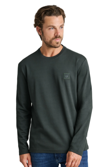 Navy&Green ανδρικό μακρυμάνικο μονόχρωμο t-shirt 24EY.030/R