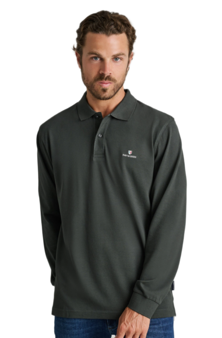 Navy&Green ανδρικό μακρυμάνικο μπλουζάκι polo 24GE.500.8