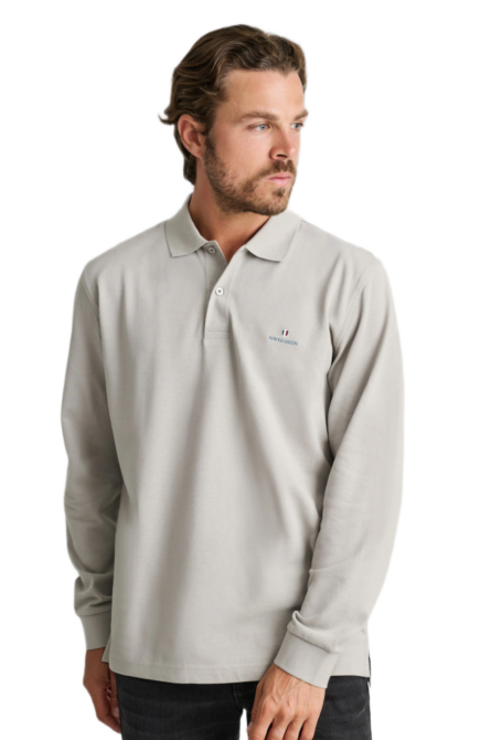 Navy&Green ανδρικό μακρυμάνικο μπλουζάκι polo 24GE.500.8