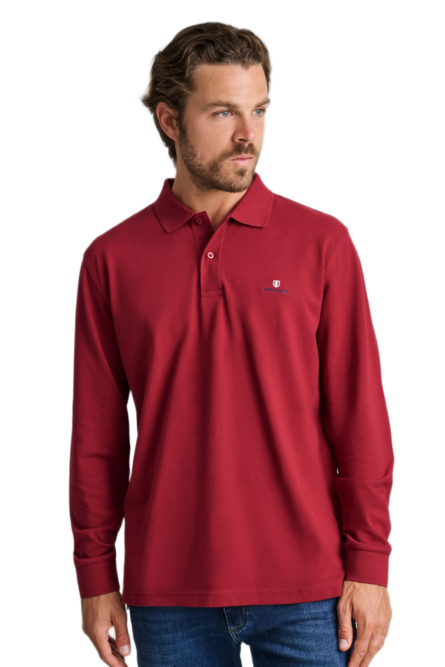 Navy&Green ανδρικό μακρυμάνικο μπλουζάκι polo 24GE.500.8