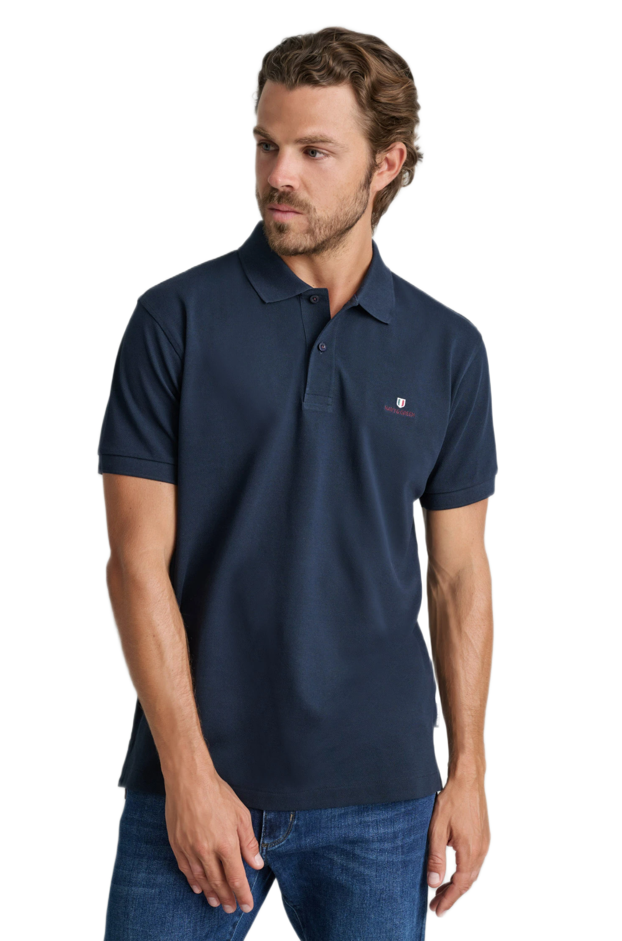 Navy&Green ανδρική κοντομάνικη μπλούζα polo 24GE.511/SS.1