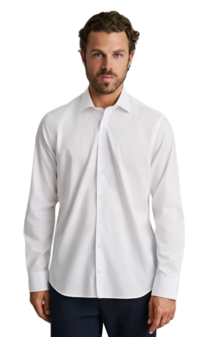 Navy&Green ανδρικό μονόχρωμο μακρυμάνικο πουκάμισο 24NG.BX215/NGM.1