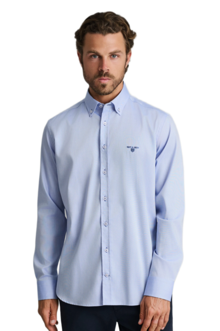 Navy&Green ανδρικό μακρυμάνικο πουκάμισο 24NG.BX220/1B.2