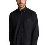 Navy&Green ανδρικό μονόχρωμο κοτλέ πουκάμισο 24NG.SD146/1B.1