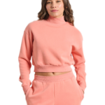 Bdtk γυναικείο κοντό φούτερ με ζιβάγκο 1252-907020