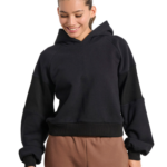 Bdtk γυναικείο cropped φούτερ με κουκούλα 1252-909620