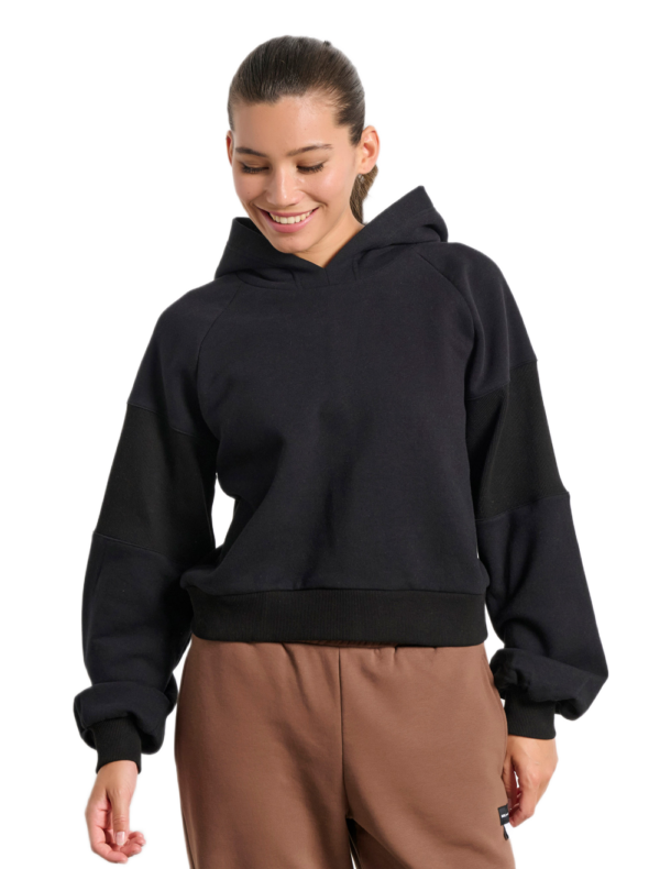 Bdtk γυναικείο cropped φούτερ με κουκούλα 1252-909620