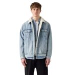 Levi's Relaxed Fit Sherpa Trucker Jacket ανδρικό τζιν μπουφάν A57840026