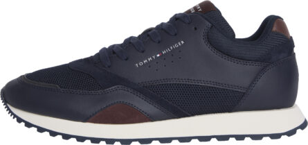 Tommy Hilfiger Mesh Logo Trainers With Leather ανδρικά sneakers FM0FM05522
