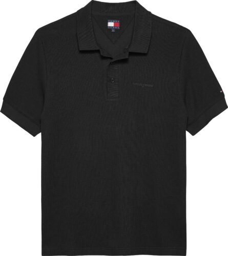Tommy Hilfiger Waffle Script Polo ανδρικό πόλο μπλουζάκι DM0DM21935
